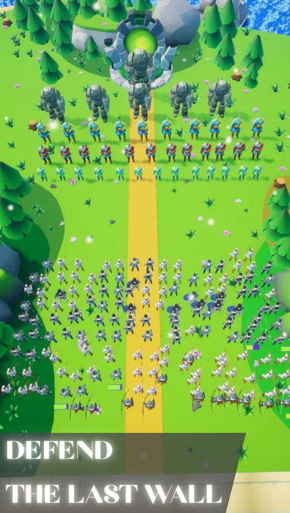 Defending the last wall against an enemy army