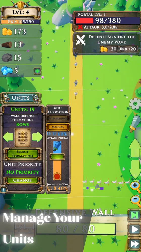 Managing unit roles and priority