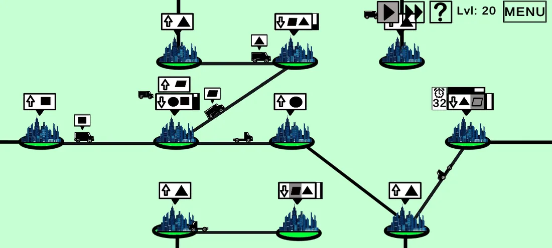 A dense, advanced supply chain level