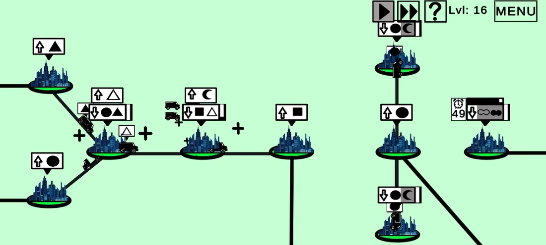 A timed delivery challenge level