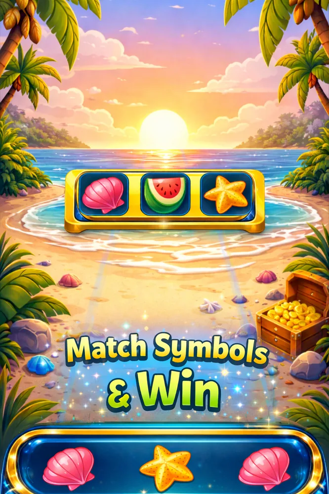 Matching symbols on a tropical beach board