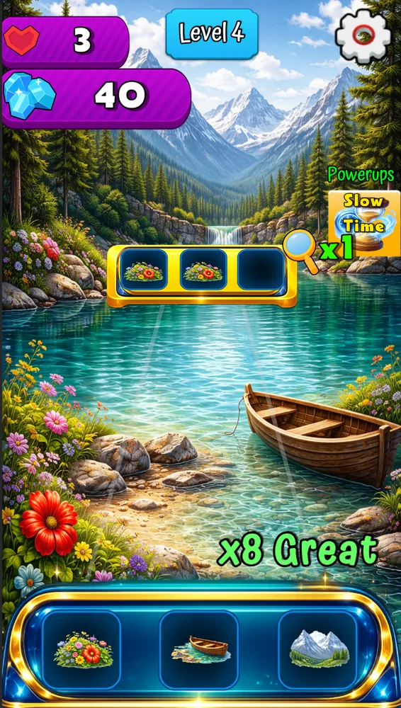A big scoring combo on a lake-side board